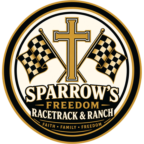 Sparrow's Freedom Racetrack & Ranch emblem